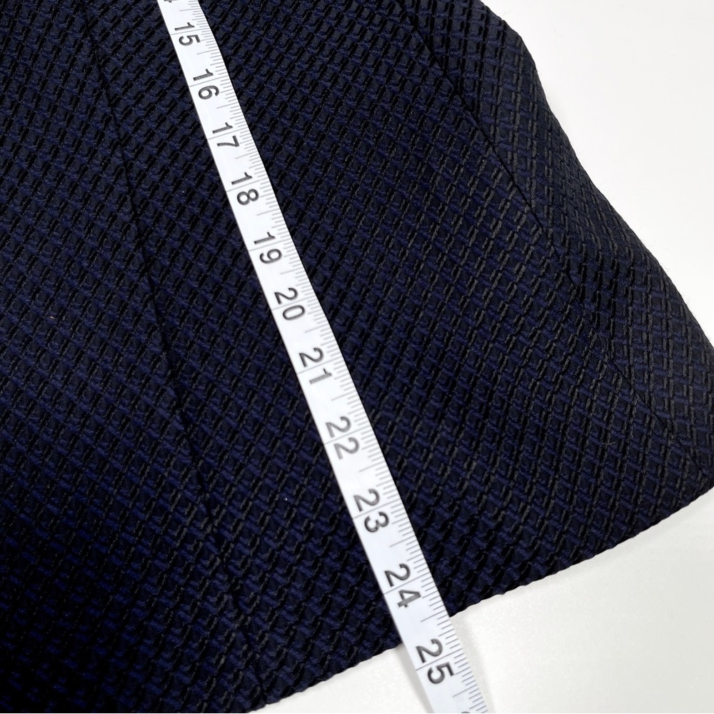ARMANI COLLEZIONI wool silk blend  navy blue purple jacquard jacket RN 103723 - Picture 12 of 14